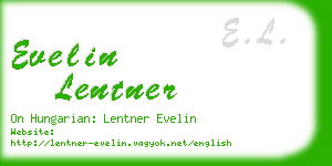 evelin lentner business card